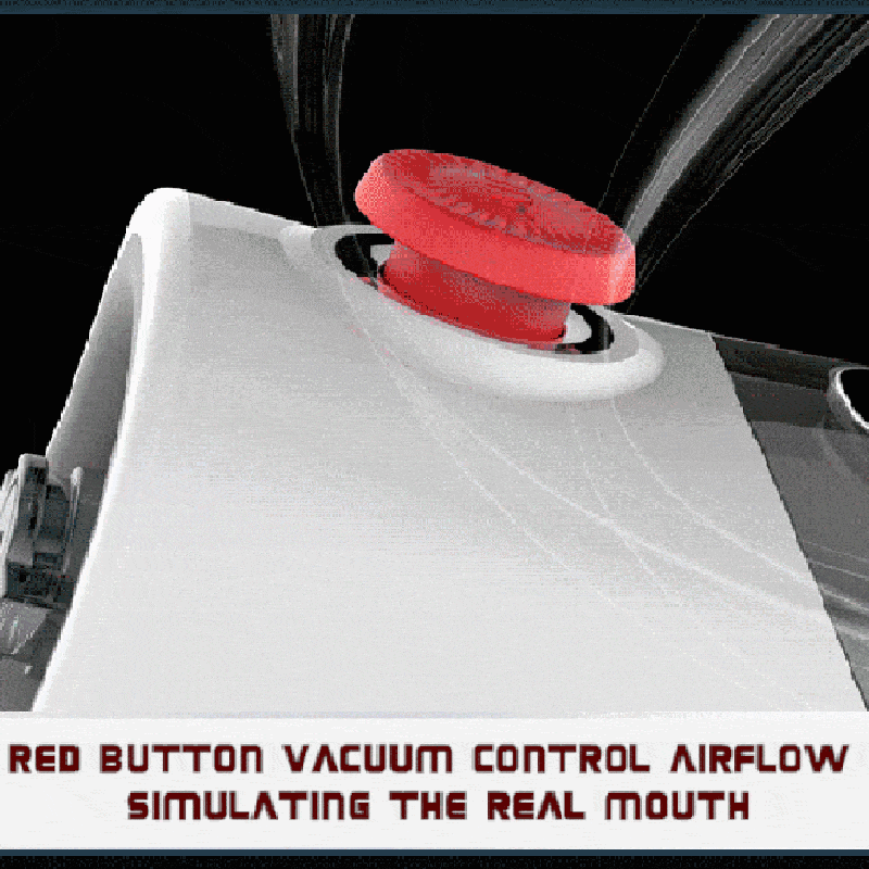 Vakuum Beheizter Deepthroat Control Oralsex-Masturbator mit 7 Vibrations- und 3 Saugmodi