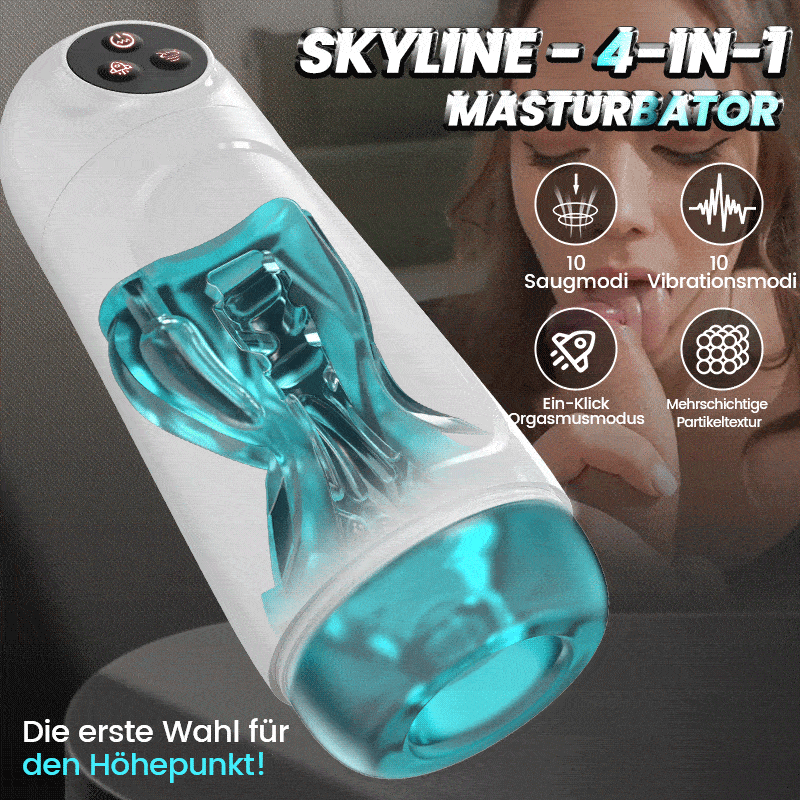 Skyline - 10 Saugen 10 Vibrieren Männlicher Masturbator