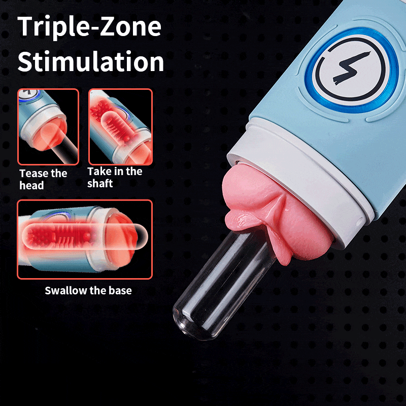 Leten ThundercoreX 6 Stoßbewegungen Infrarot Beheizter Realistischer Vaginal