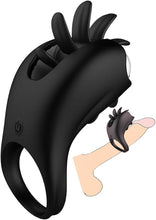 Load image into Gallery viewer, Penisring Vibrator Klitorisstimulator Cockringe Extrem Silikon G-Punkt Penis Ring Penisring Vibration Sex Toy Cock Ring mit 10 Vibration Modes