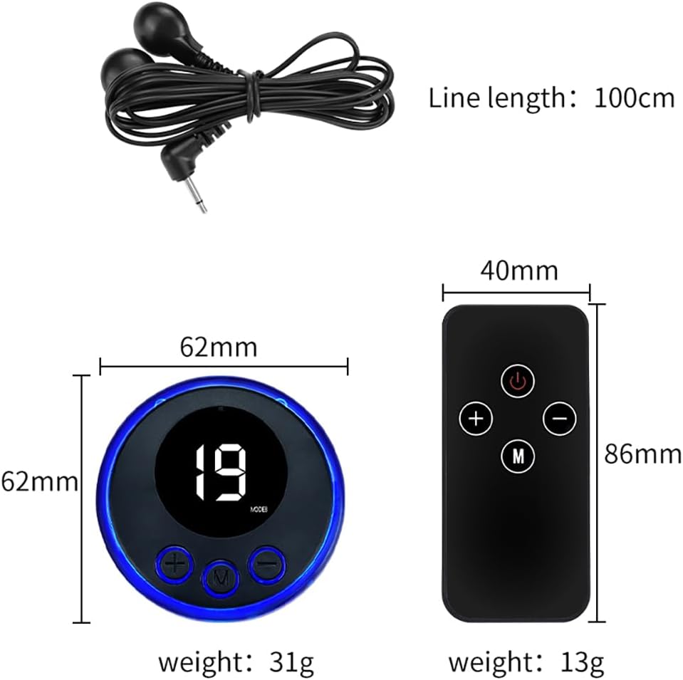 BDSM Elektro Shock Dual Penisring Hodenring Set,Elektrische Stimulation Massager Penis Erektion Enhancer SM Verzögerung Ring Sex Spielzeug für Männ