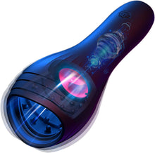 Load image into Gallery viewer, Buntune Elektrischer Cup Masturbator Sexspielzeug für Männer Silikon Penis Trainer Vibrator mit 10 Vibrationsmodi und Zunge Lecken Saugmodi Eichel Stimulator für Herren Taschenmuschi Massagegerät