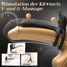 Load image into Gallery viewer, 3 IN 1 VIBRATOR PENISRINGE 10 VIBRATIONSMODI DUAL