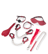 Load image into Gallery viewer, 8-teiliges Bondage-Set aus veganem Lederimitat