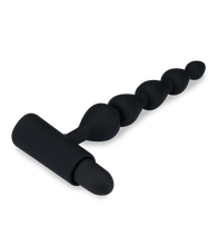 Load image into Gallery viewer, Analkette mit Vibration und 5 Kugeln Bead