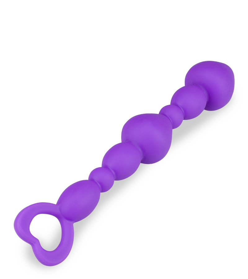 Analperlen in Violett