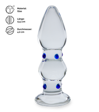 Load image into Gallery viewer, Analplug aus Glas Gem