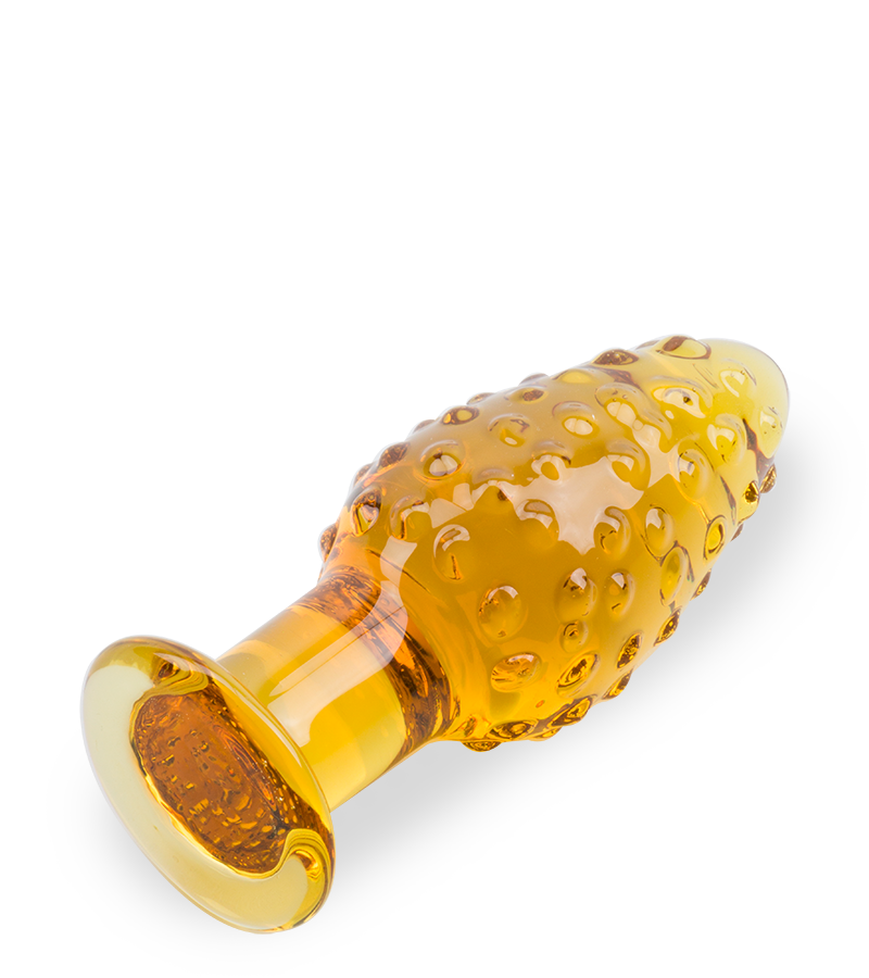 Analplug aus Glas Pineapple
