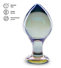 Load image into Gallery viewer, Analplug aus Glas Teardrop