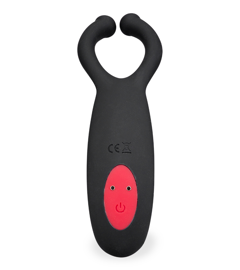 Analplug mit Hoden-Massager und Vibrations- und Stoßfunktion Ode
