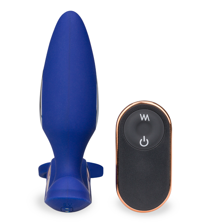Analplug mit Vibration und Estim und Cockring Fever