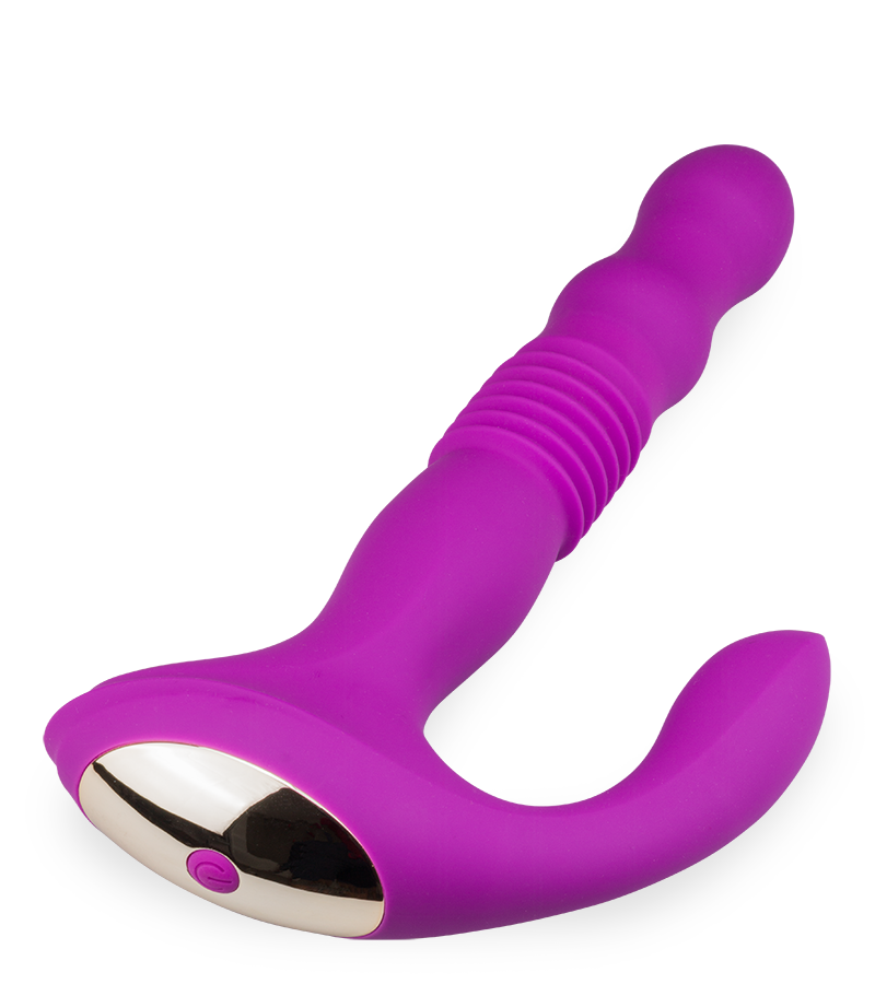 Analplug mit Vibration und Stoßfunktion Finn