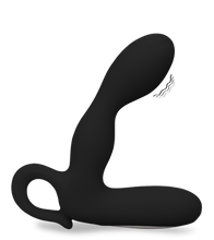 Load image into Gallery viewer, Aufladbarer Prostata-Vibrator in Schwarz, 30 Modi