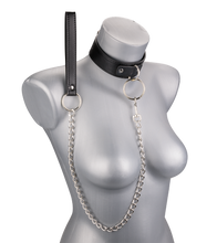 Load image into Gallery viewer, BDSM-Halsband mit O-Ring und Kette