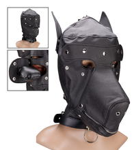 Load image into Gallery viewer, BDSM-Hundemaske Dobermann für Puppy Play