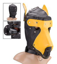 Load image into Gallery viewer, BDSM-Hundemaske Dobermann für Puppy Play