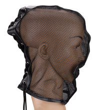 Load image into Gallery viewer, BDSM-Kopfhaube aus Netzstoff mit Mund-Öffnung
