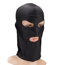 Load image into Gallery viewer, BDSM-Kopfmaske mit drei Öffnungen