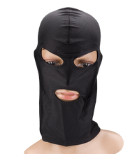 Load image into Gallery viewer, BDSM-Kopfmaske mit drei Öffnungen