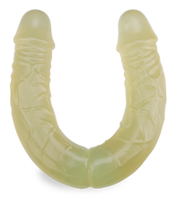 Load image into Gallery viewer, Biegsamer Doppeldildo Crystal 36 cm