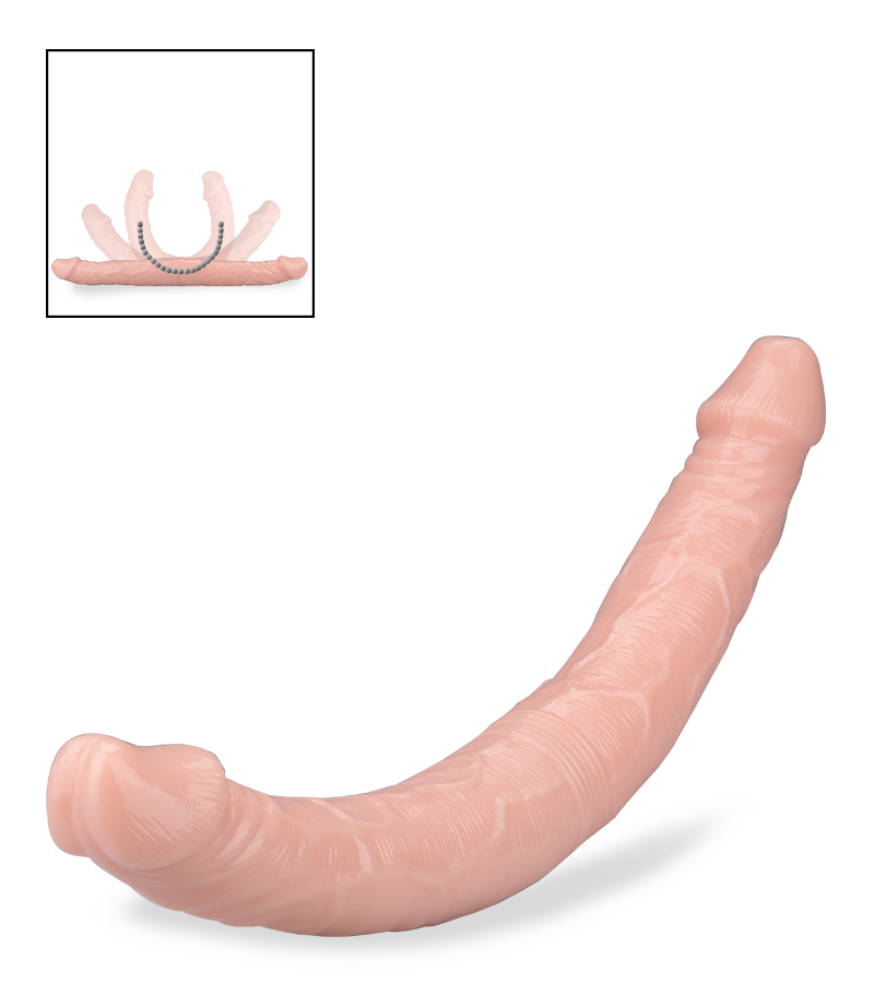 Biegsamer Double Dong 38 cm