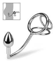 Load image into Gallery viewer, Bondage-Haken mit Dreifach-Cockring Bondy