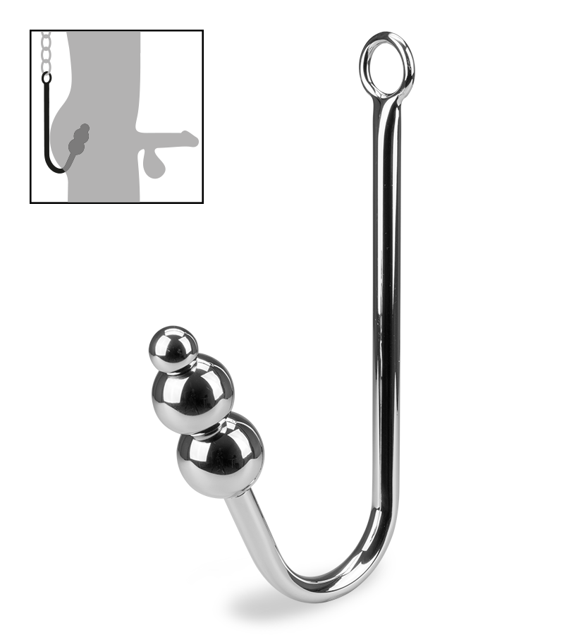 Bondagehaken mit Perlen Rattlesnake