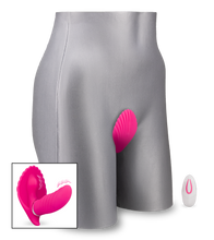 Load image into Gallery viewer, Butterfly-Vibrator in Muschelform mit Innendildo
