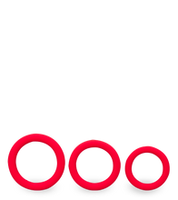 Load image into Gallery viewer, Cockring-Set aus medizinischem Silikon 3-teilig Zoom