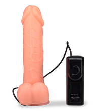 Load image into Gallery viewer, Dicker Dildo-Vibrator mit Rotation und Saugnapf
