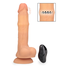 Load image into Gallery viewer, Dildo aus Silikon mit Vibrations- und Massage-Funktion Riccardo