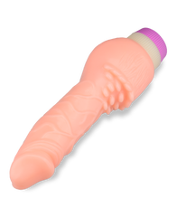 Load image into Gallery viewer, Dildo-Vibrator mit breiter genoppter Basis