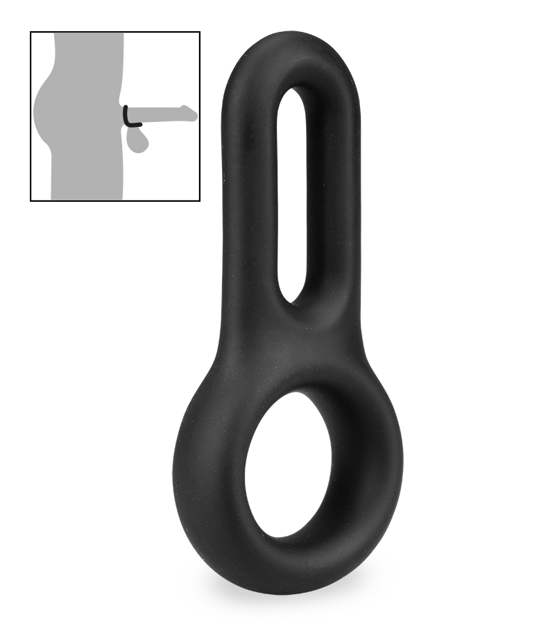 Doppel-Cockring aus medizinischem Silikon Vaster