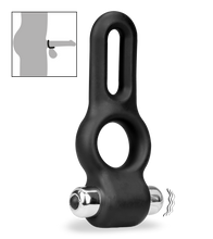 Load image into Gallery viewer, Doppel-Penisring mit Vibration aus Silikon Jaxon