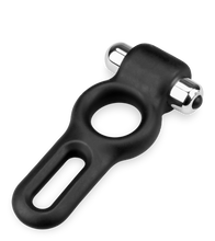 Load image into Gallery viewer, Doppel-Penisring mit Vibration aus Silikon Jaxon
