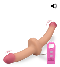 Load image into Gallery viewer, Doppeldildo für Paare mit Vibration