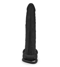 Load image into Gallery viewer, Doppeldildo mit Penis- und Hodenring