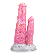 Load image into Gallery viewer, Doppeldildo mit Saugnapf Zentaur