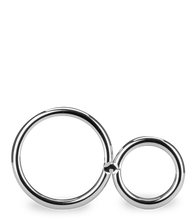 Load image into Gallery viewer, Doppelter Edelstahl-Penisring Eight