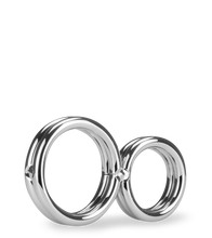 Load image into Gallery viewer, Doppelter Edelstahl-Penisring Eight