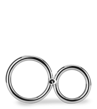 Load image into Gallery viewer, Doppelter Edelstahl-Penisring Eight