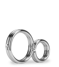 Load image into Gallery viewer, Doppelter Edelstahl-Penisring Eight
