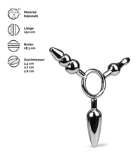 Load image into Gallery viewer, Dreifach-Analplug Geode