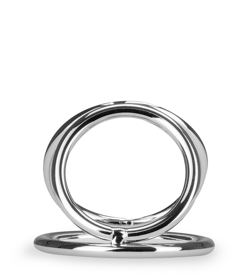 Dreifacher Cockring aus Edelstahl Holdy