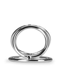 Load image into Gallery viewer, Dreifacher Cockring aus Edelstahl Holdy