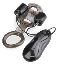Load image into Gallery viewer, Eichelvibrator mit Cockring Tio