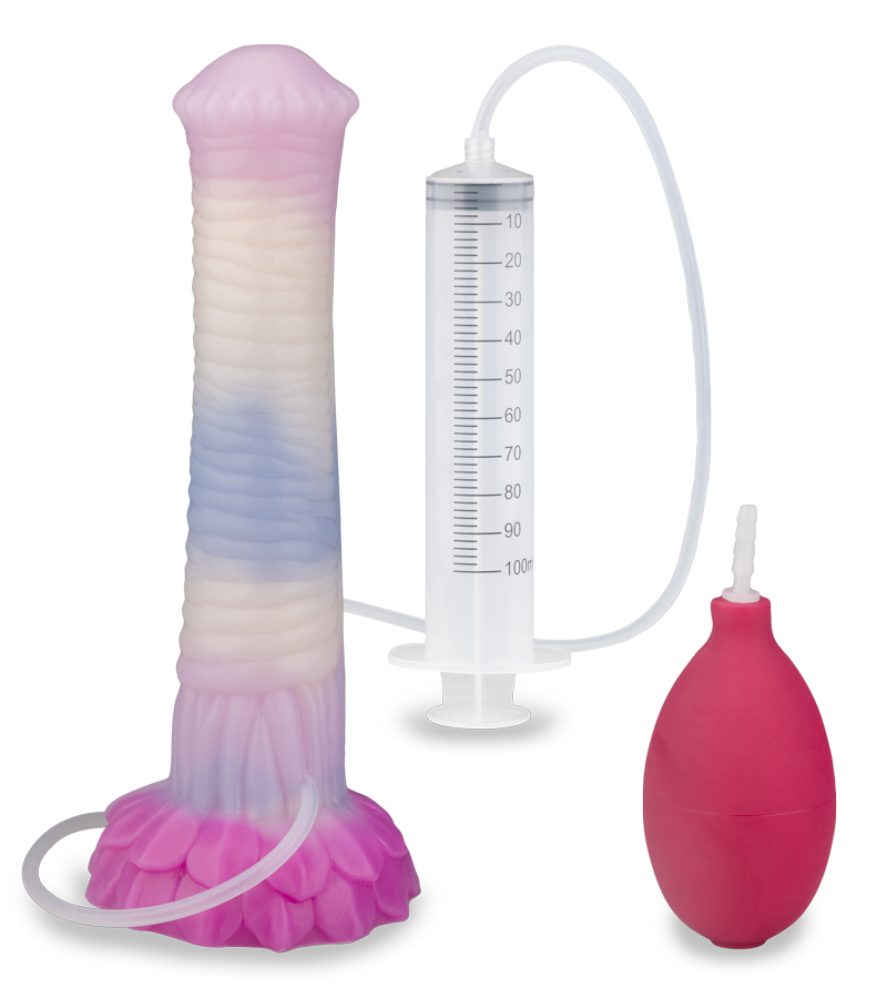 Fantasy-Spritzdildo mit Saugnapf Sleipnir