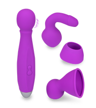 Load image into Gallery viewer, Fantasy Wand Vibrator Bowling mit 3 Aufsätzen