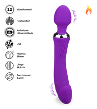 Load image into Gallery viewer, Fantasy Wand Vibrator mit Heizung Treat