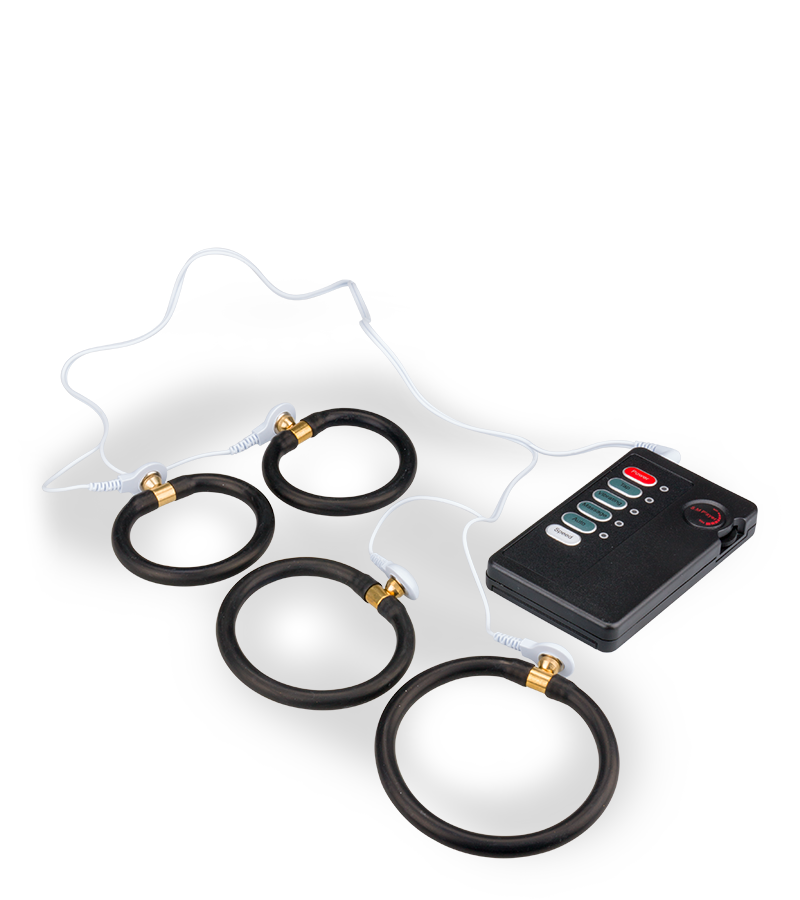 Ferngesteuerte Penisringe mit Elektrostimulation